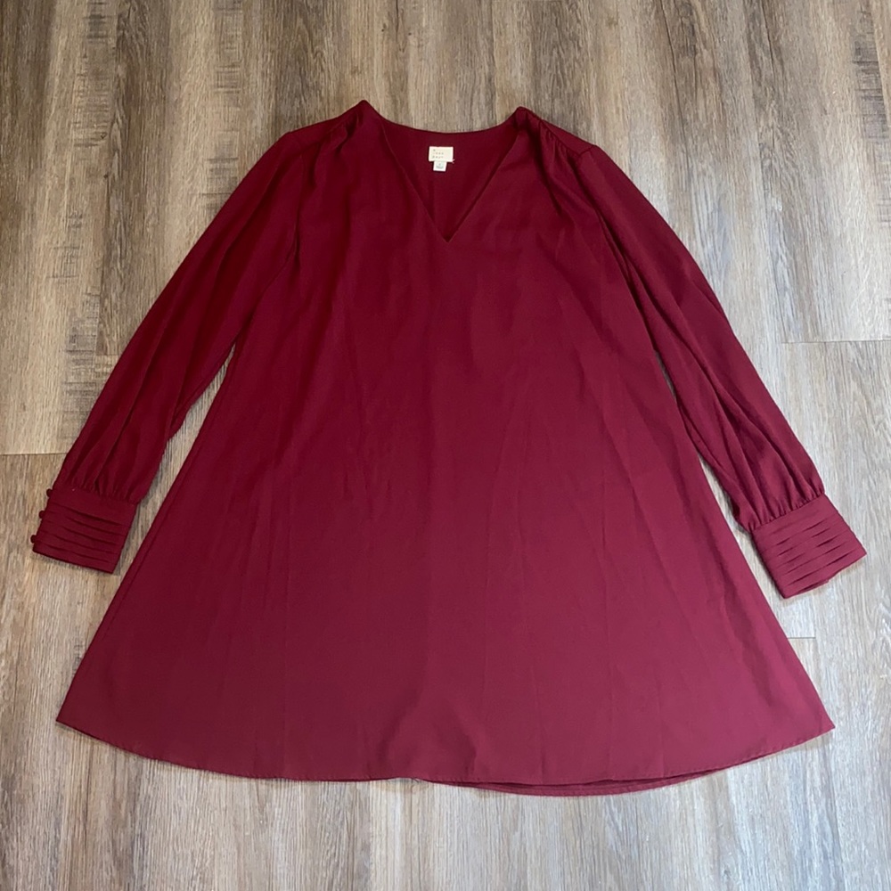 A New Day Burgundy dress